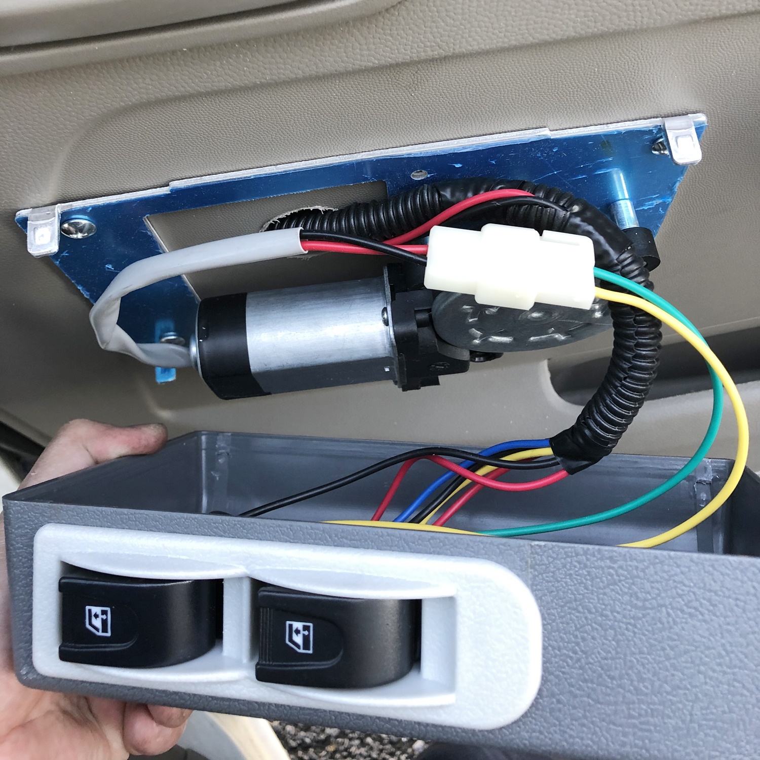 Jpn公式オンラインショップ 2ドア パワーウインドウ キット 外付タイプ 商用車 軽トラ エブリイ他 ギア枚数16用